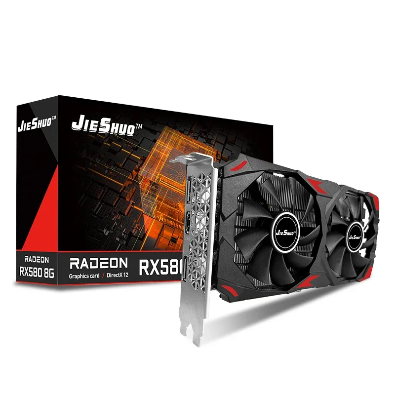 Rx 580 8Gb 2048Sp Gpu - Tarjetas gráficas JIESHUO AMD RX 580